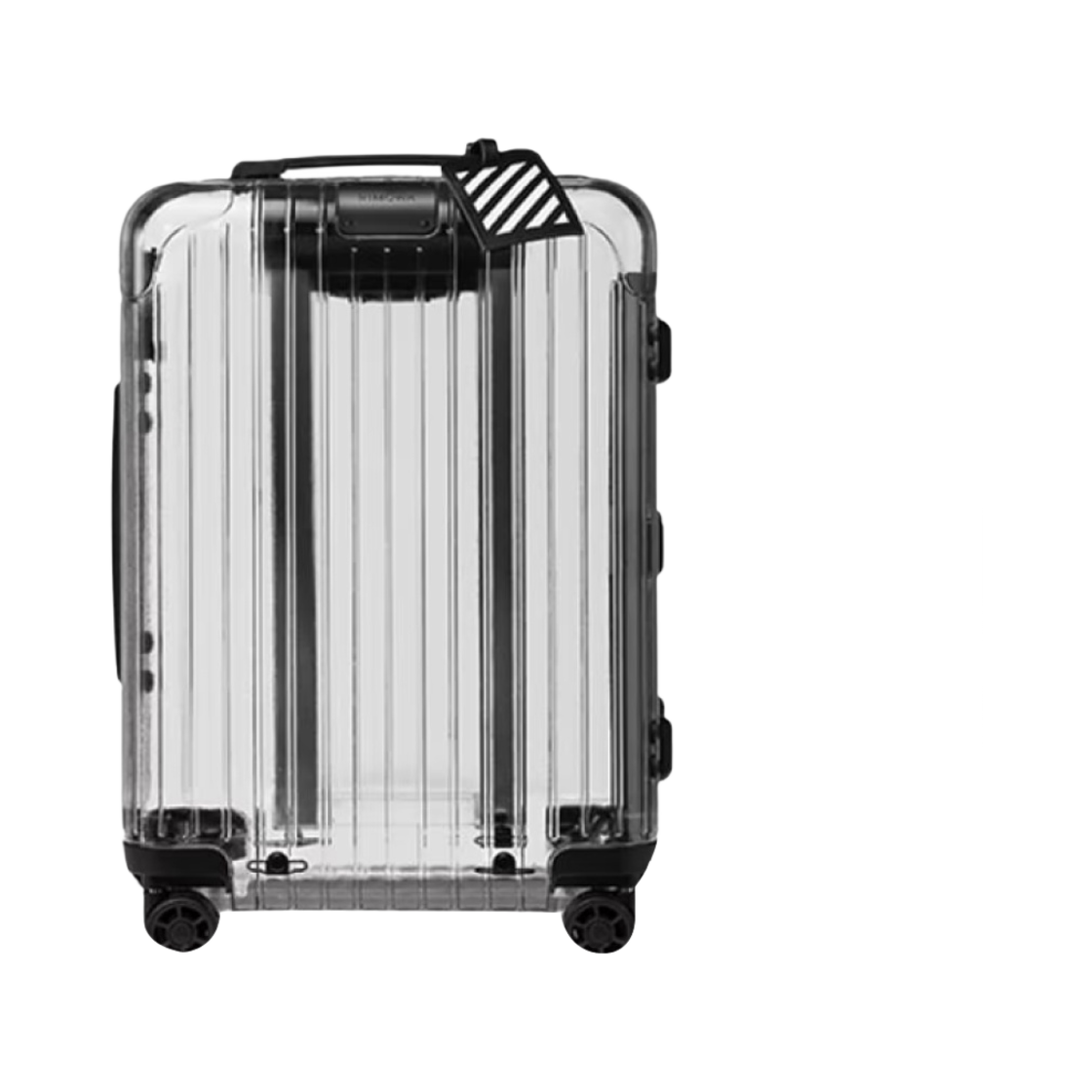 리모와 x 오프화이트 투명 캐리온 36L 케이스 클리어