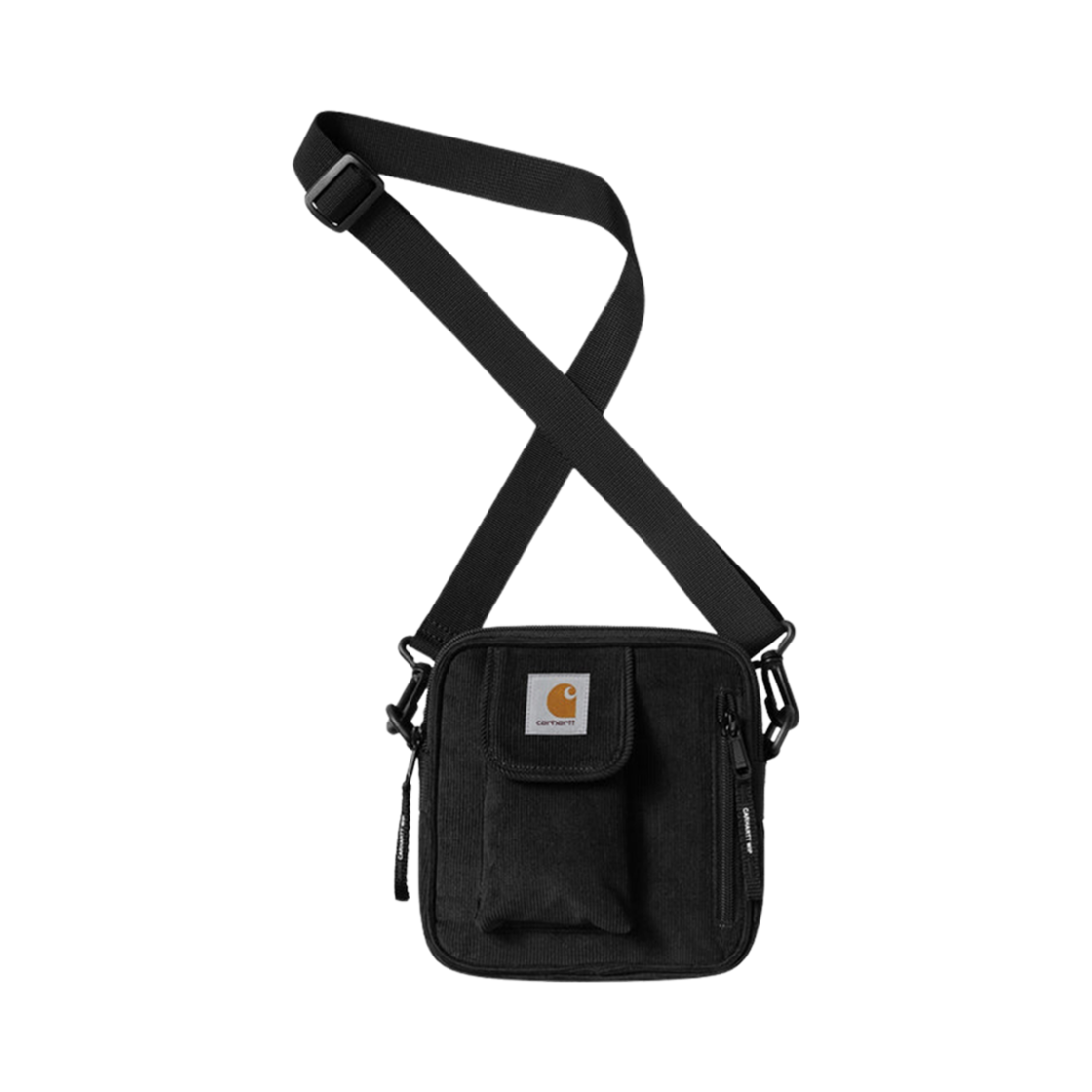 칼하트 WIP 코듀로이 16 웨일즈 에센셜스 코드 백 블랙(Carhartt WIP Corduroy 16 Wales Essentials Cord Bag Black)