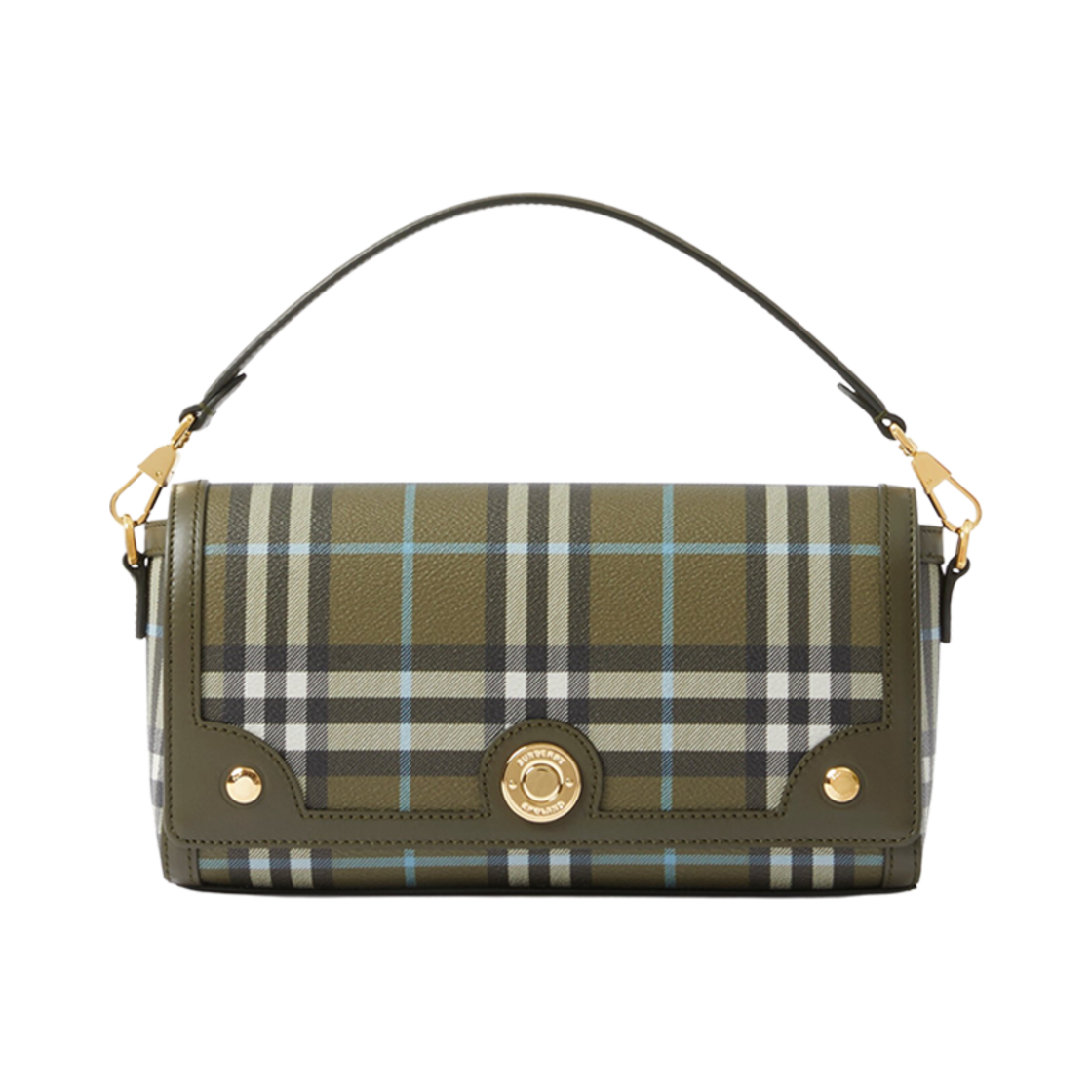 버버리 탑 핸들 노트백 올리브 그린(Burberry Top Handle Note Bag Olive Green) - 1