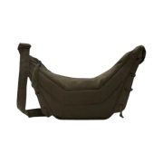 Lemaire Small Soft Game Bag Nylon Canvas Espresso - Ssense Exclusive