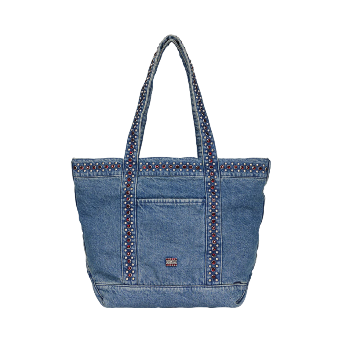 슈프림 x B.B. 사이먼 데님 토트백 워시드 인디고 - 25SS(Supreme x B.B. Simon Denim Tote Bag Washed Indigo - 25SS) - 3