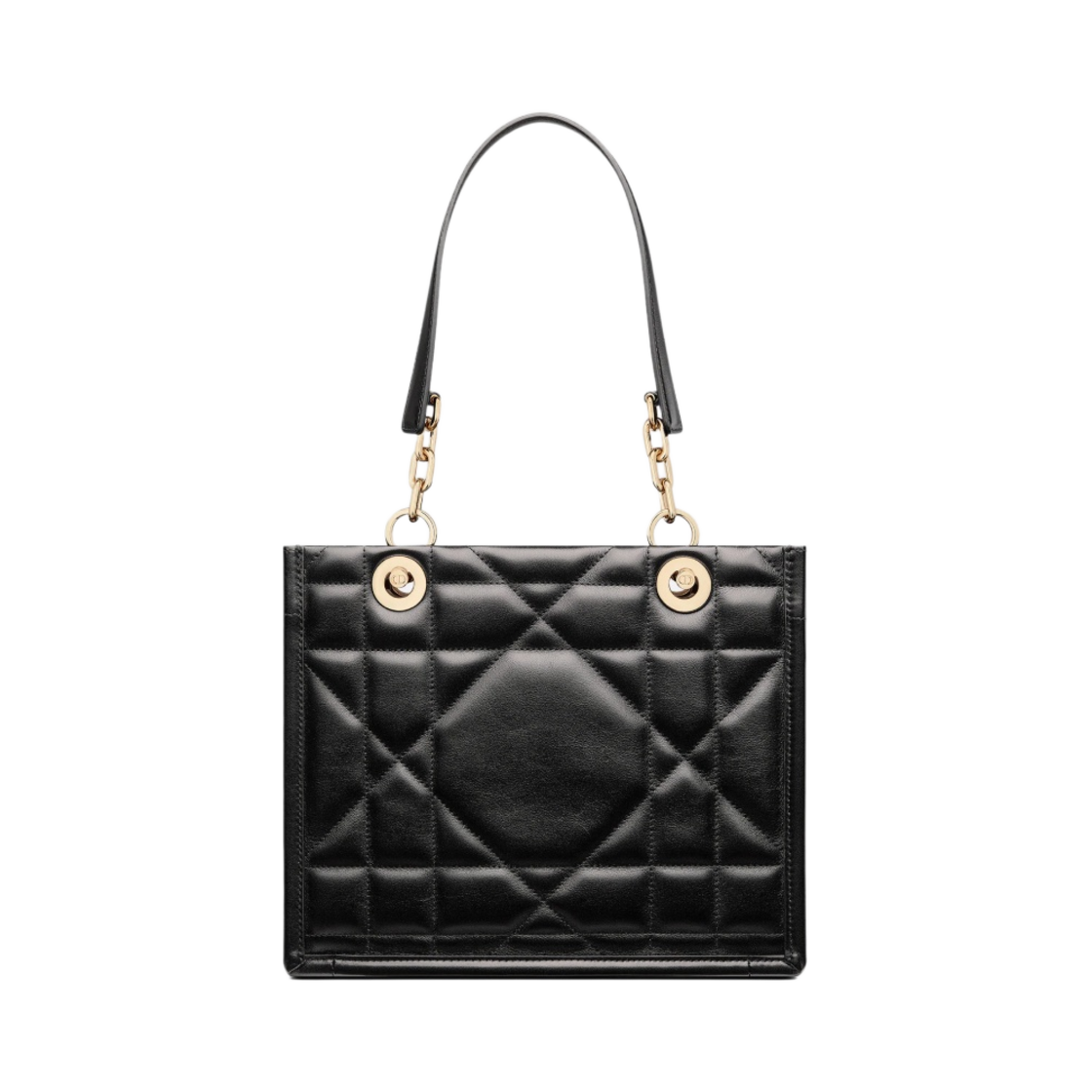 디올 스몰 디올 에센셜 토트백 아키까나쥬 카프스킨 블랙(Dior Small Dior Essential Tote Bag Archicannage Calfskin Black) - 3