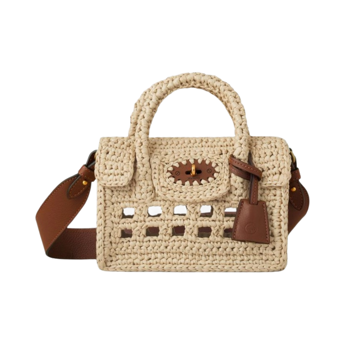 멀버리 미니 베이스워터 초크 라피아(Mulberry Mini Bayswater Chalk Raffia) - 1