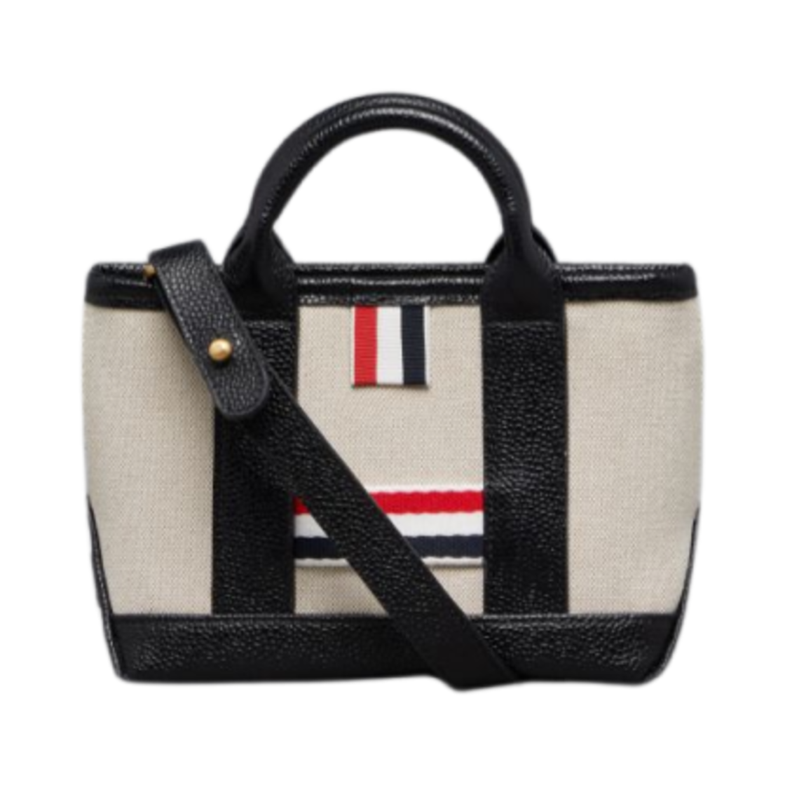 UAG176A-F0492-001 Thom Browne Cotton Canvas Mini Tool Tote Black