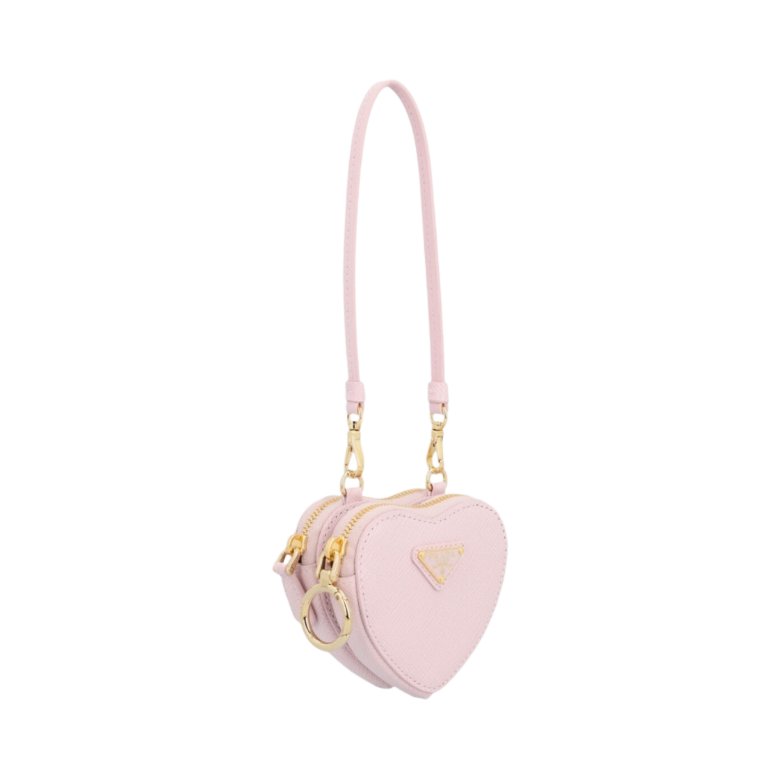 프라다 사피아노 레더 미니 파우치 알라바스터 핑크(Prada Saffiano Leather Mini Pouch Alabaster Pink) - 2