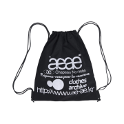 Aeae Web Logo Gym Sack Black