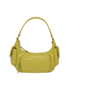 Miu Miu Nappa Leather Hobo Bag Citron Yellow