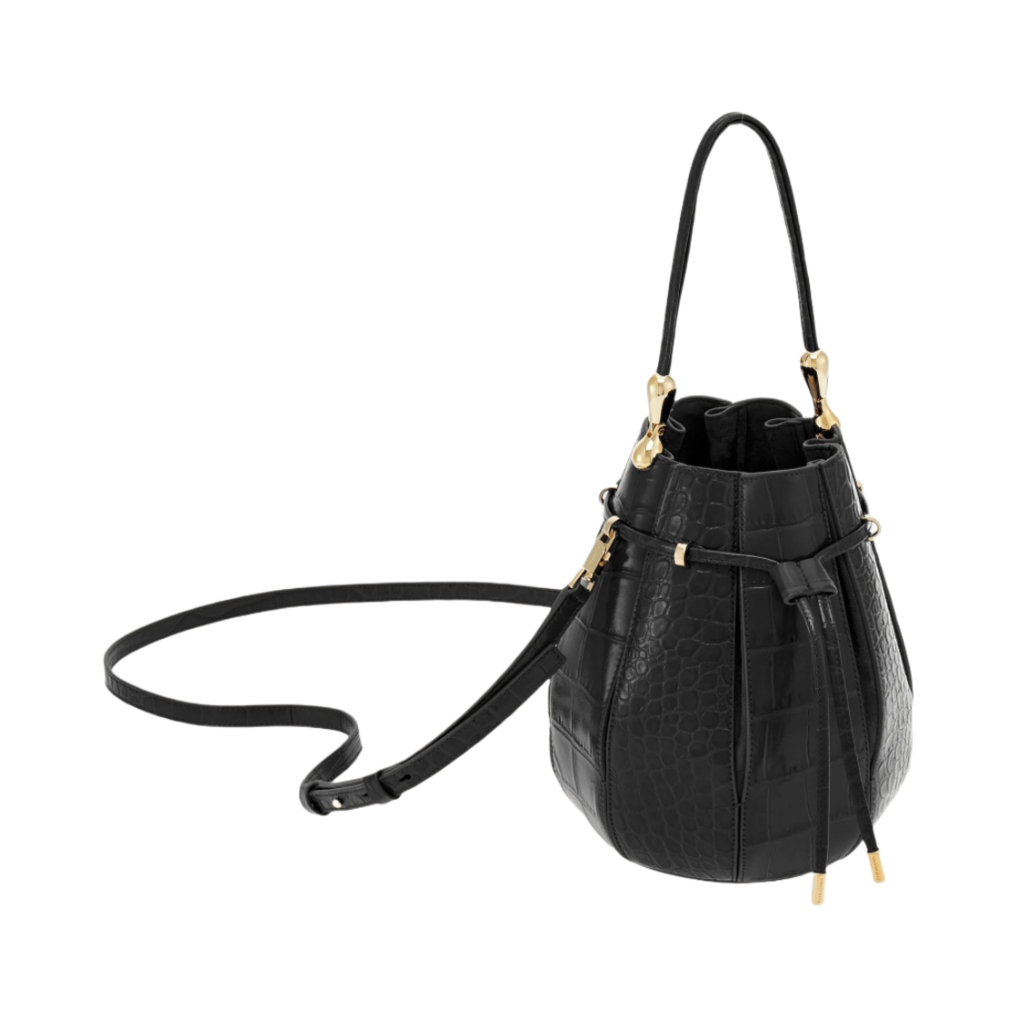 페라가모 미디움 인레이 버킷백 블랙(Ferragamo Medium Bucket Bag with Inlays Black) - 4