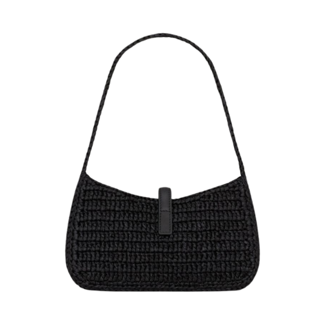 생로랑 미니 르 5 아 7 라피아 블랙(Saint Laurent Mini Le 5 A 7 in Raffia Black) - 2