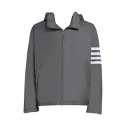Thom Browne Poly Twill 4-bar Down Filled Jacket Medium Grey