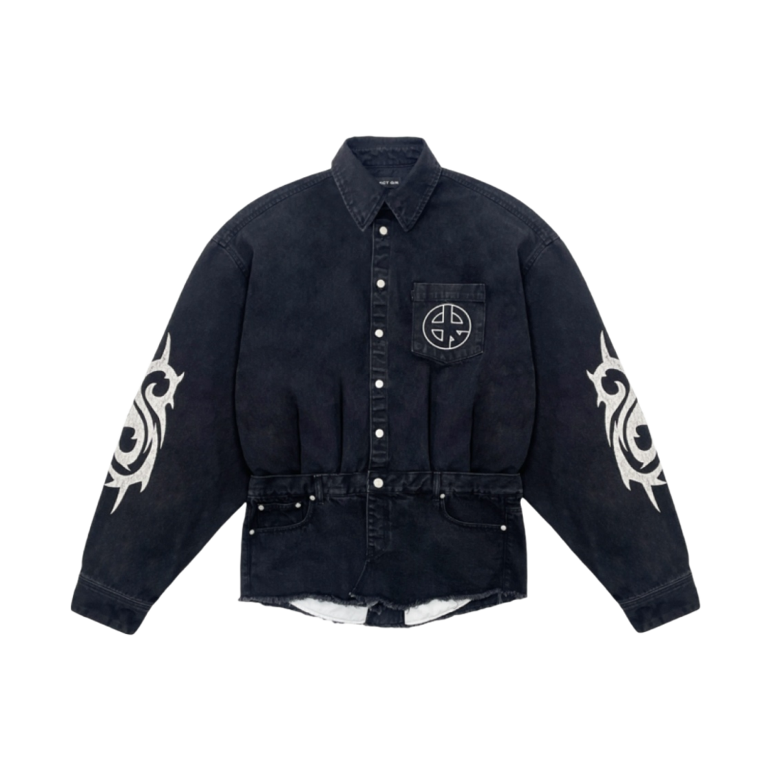 프로젝트 G/R 하이브리드 데님 셔츠 자켓 블랙(Project G/R Hybrid Denim Shirts Jacket Black) - 2