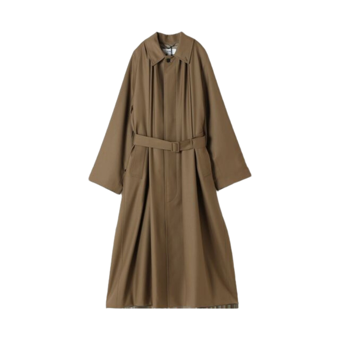 17418-09 (W) Hyke Wool Gathered Coat Beige