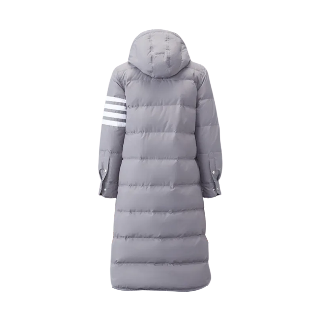 (W) 톰브라운 사이드 스트라이프 디테일 패딩 코트 미디움 그레이((W) Thom Browne Side Stripe Detail Padded Coat Medium Grey) - 2