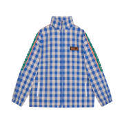 Gucci Pineapple Check Nylon Jacket Blue White