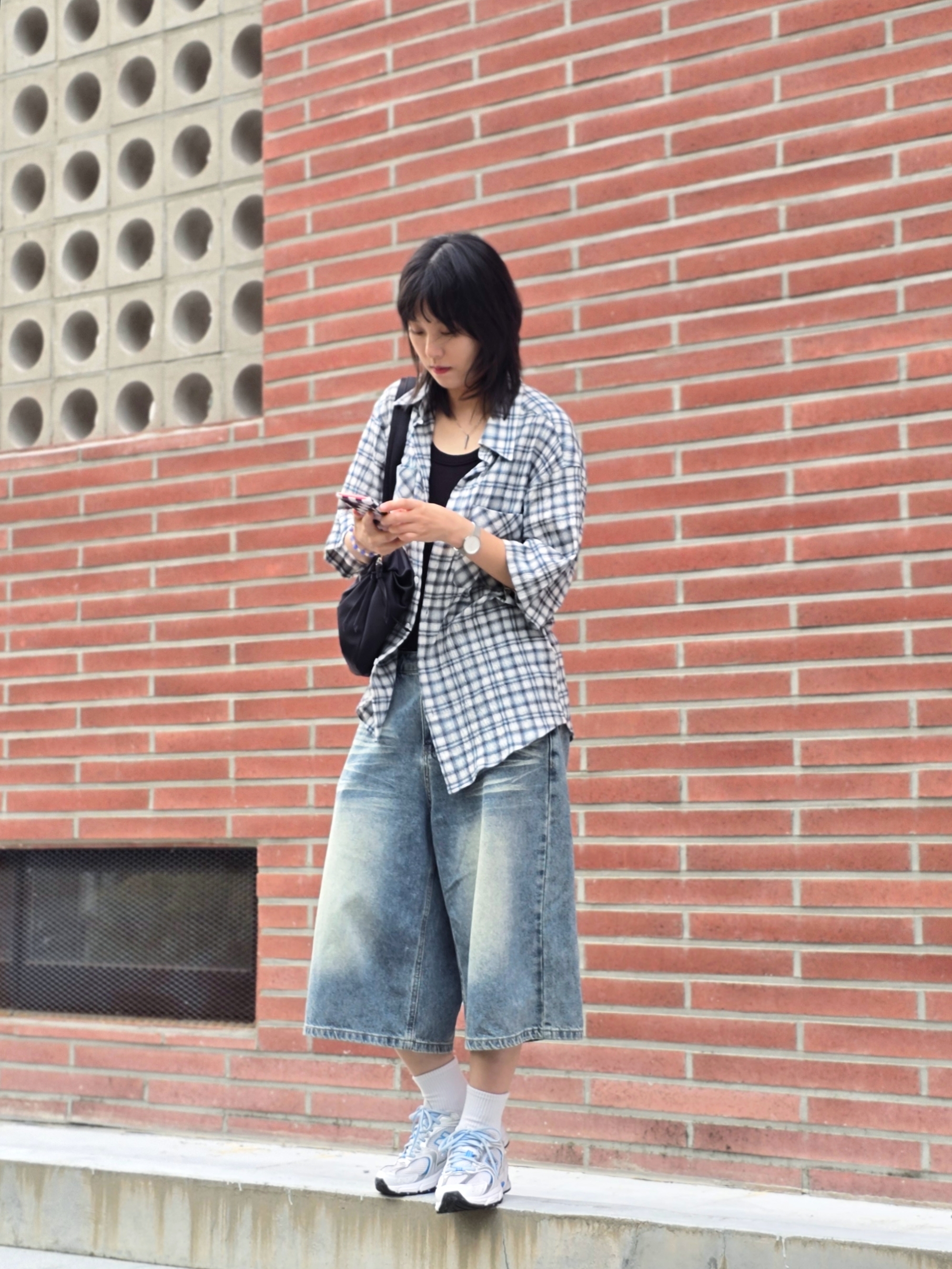 New Balance 530 Sky Blue 착용 스타일