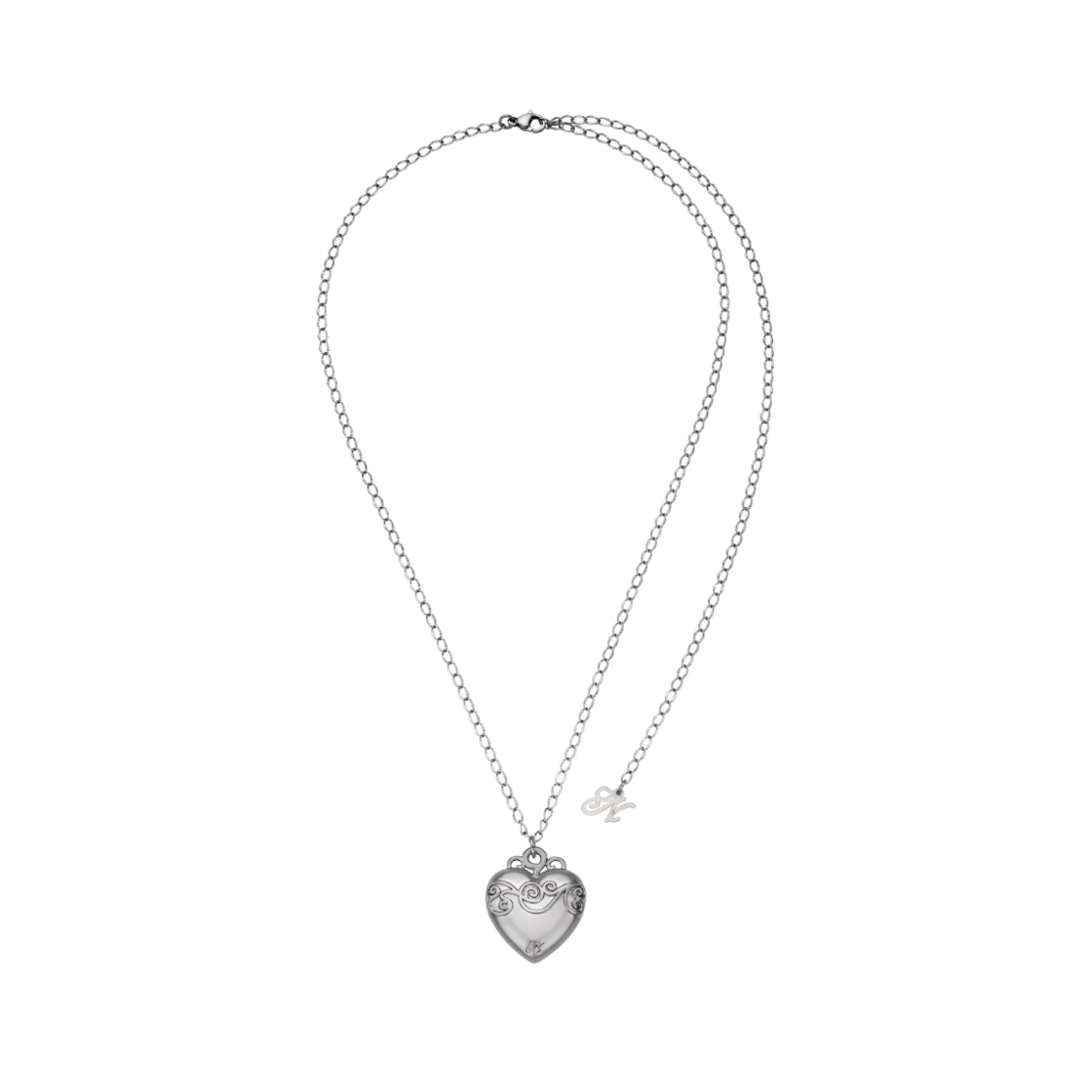 [韓国人気ジュエリー] nff pining necklace-silver 엔프프 피닝 네크리스 실버 | Nff | KREAM