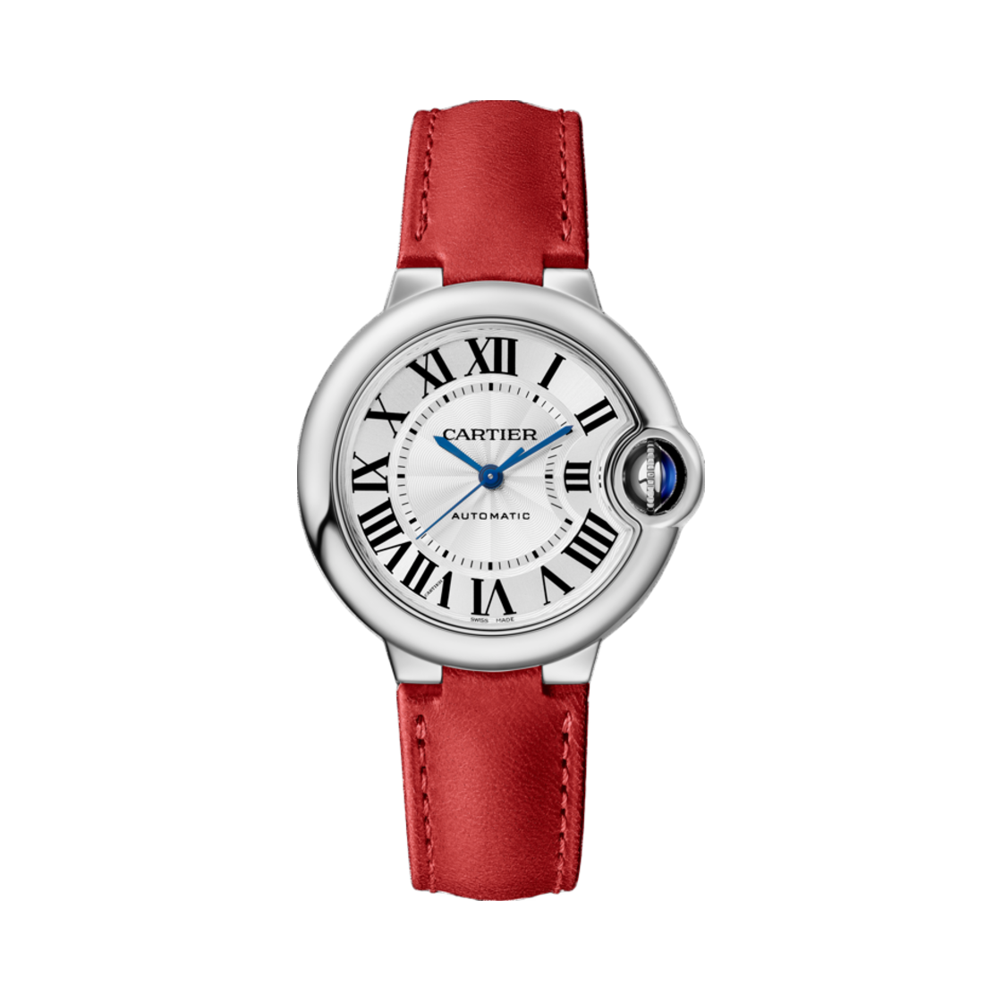 까르띠에 발롱 블루 드 워치 33mm 오토매틱 스틸 레더(Cartier Ballon Bleu de Watch 33mm Automatic Steel Leather)