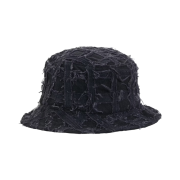 Supreme Frayed Patchwork Denim Crusher Washed Black - 23SS