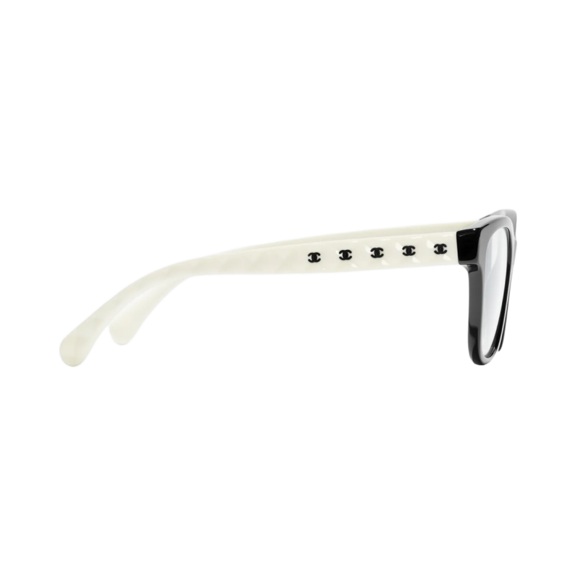 샤넬 스퀘어 프레임 아세테이트 & 블랙 화이트(Chanel Square Eyeglasses Acetate & Black White) - 3
