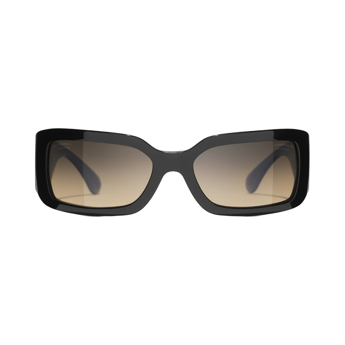 샤넬 렉탱글 선글라스 아세테이트 나일론 & 블랙 인터내셔널 핏(Chanel Rectangle Sunglasses Acetate Nylon & Black International Fit) - 1