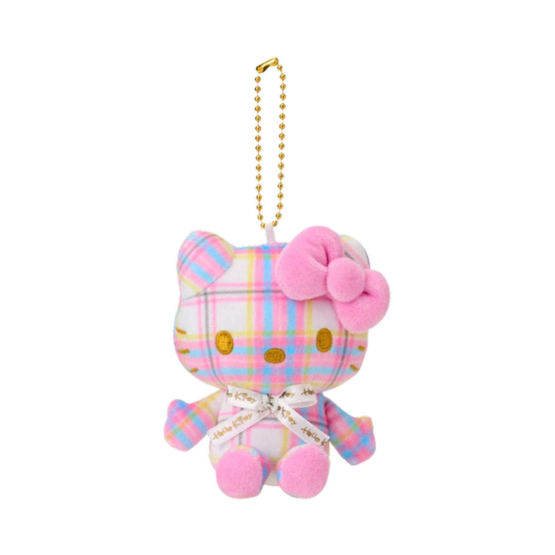 산리오 헬로 키티 마스코트 컬렉션 타탄 화이트(Sanrio Hello Kitty Mascot Collection Tartan White)