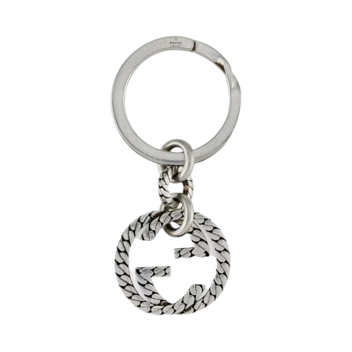 구찌 인터로킹 G 키체인 실버(Gucci Interlocking G Keychain Silver) - 2