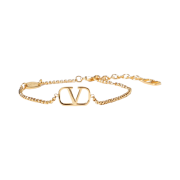 (W) Valentino Vlogo Signature Metal Bracelet Gold