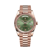Rolex Day-Date 40mm 228235 Olive Green Roman President