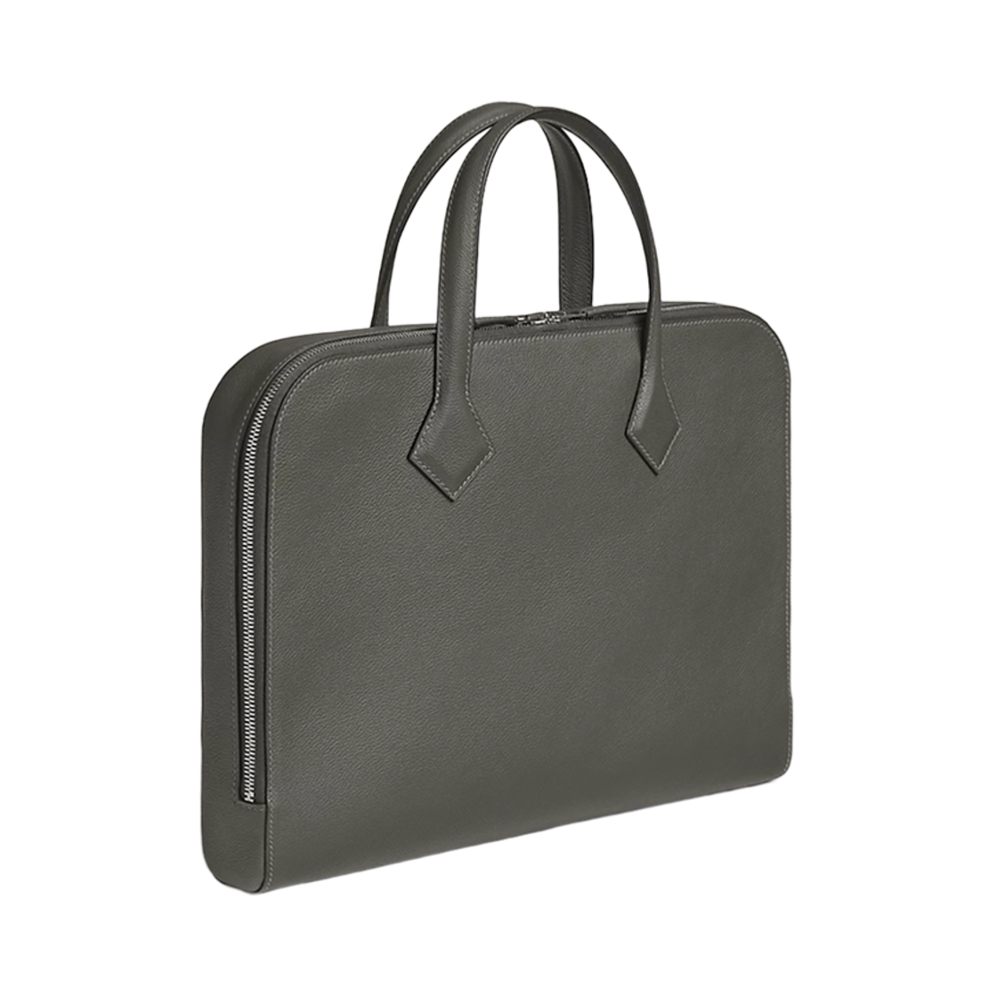 에르메스 빅토리아 라이트 브리프케이스 에버컬러 & 팔라듐 하드웨어 그리 메이어(Hermes Victoria Light Briefcase Evercolor & Palladium Gris Meyer) - 2