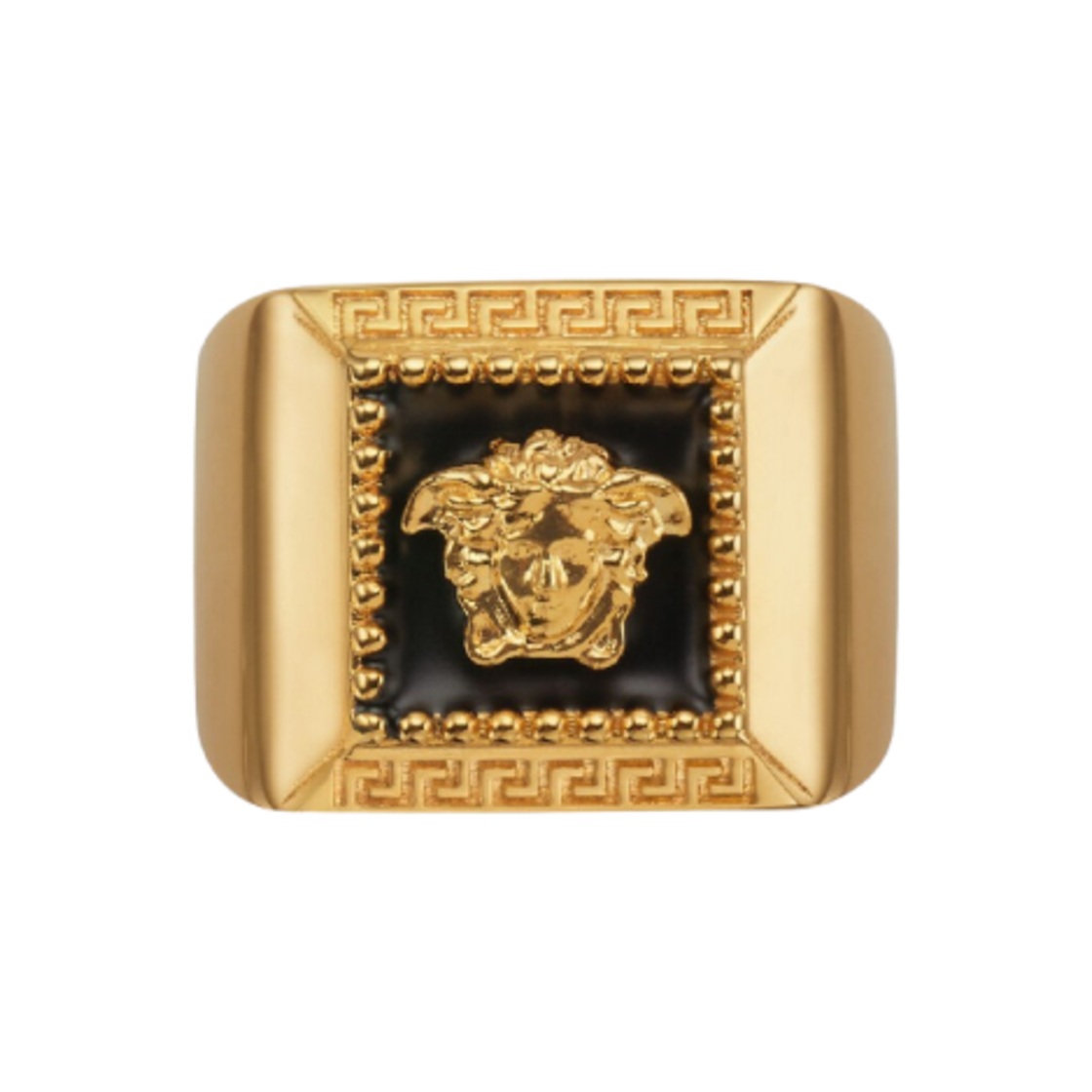 베르사체 메두사 헤드 링 골드