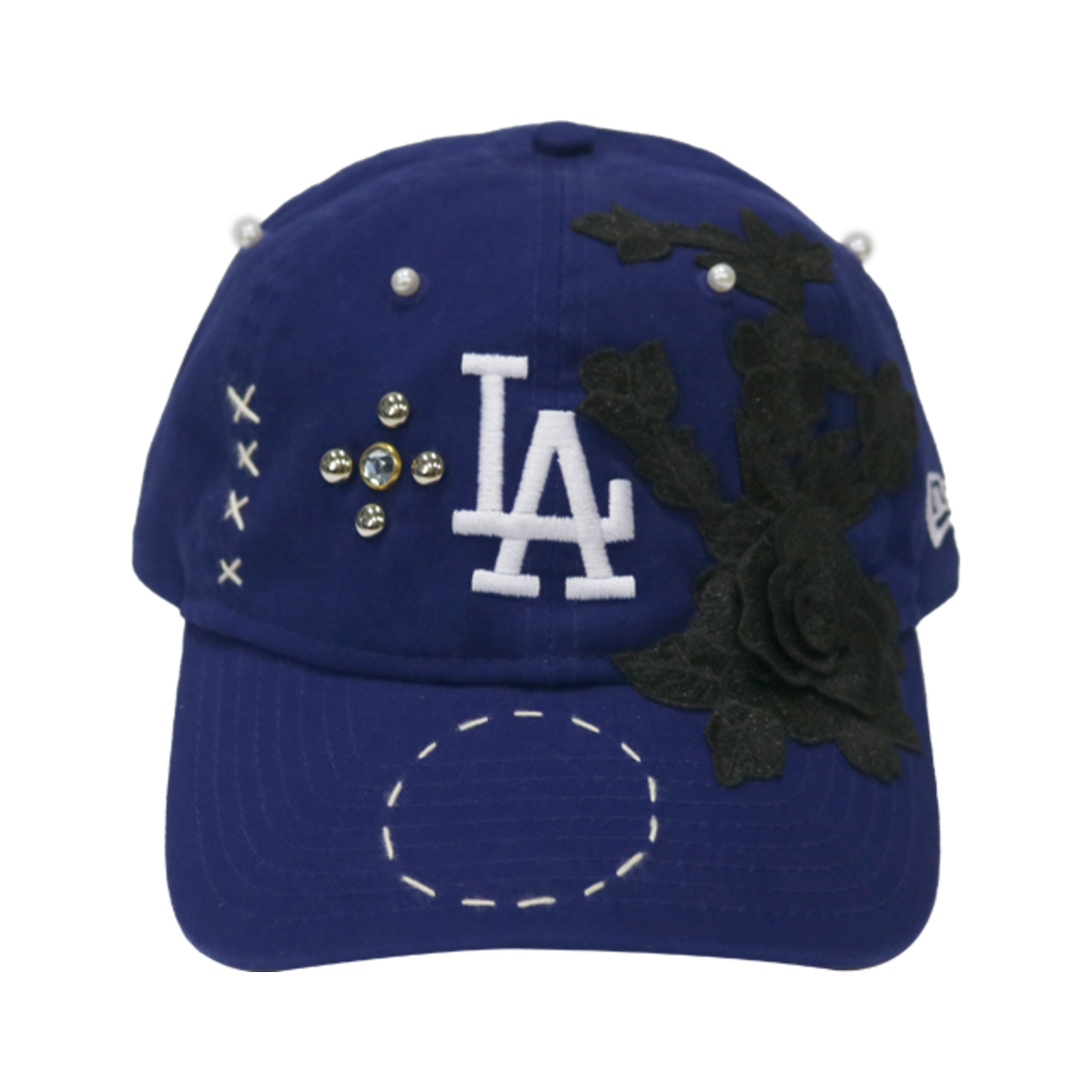 AP24FWAC12018BLUOS R&Co. Apache Wlb LAce Custom Dad Cap LA Royal Blue #34