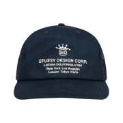 Stussy Low Profile Design Corp Trucker Snapback Navy