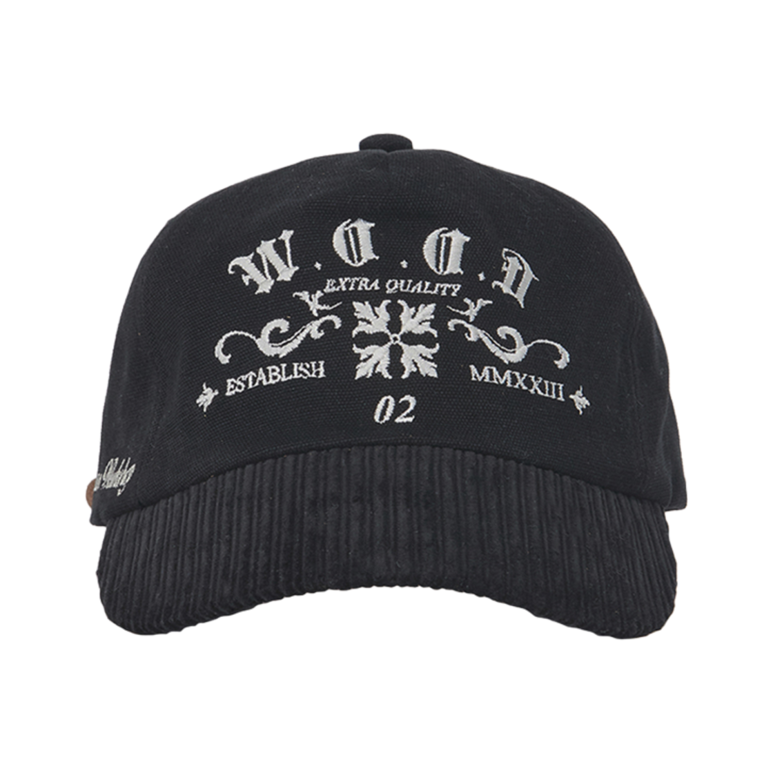 24FWCP01BK Woodman Corduroy Antique Ballcap Black