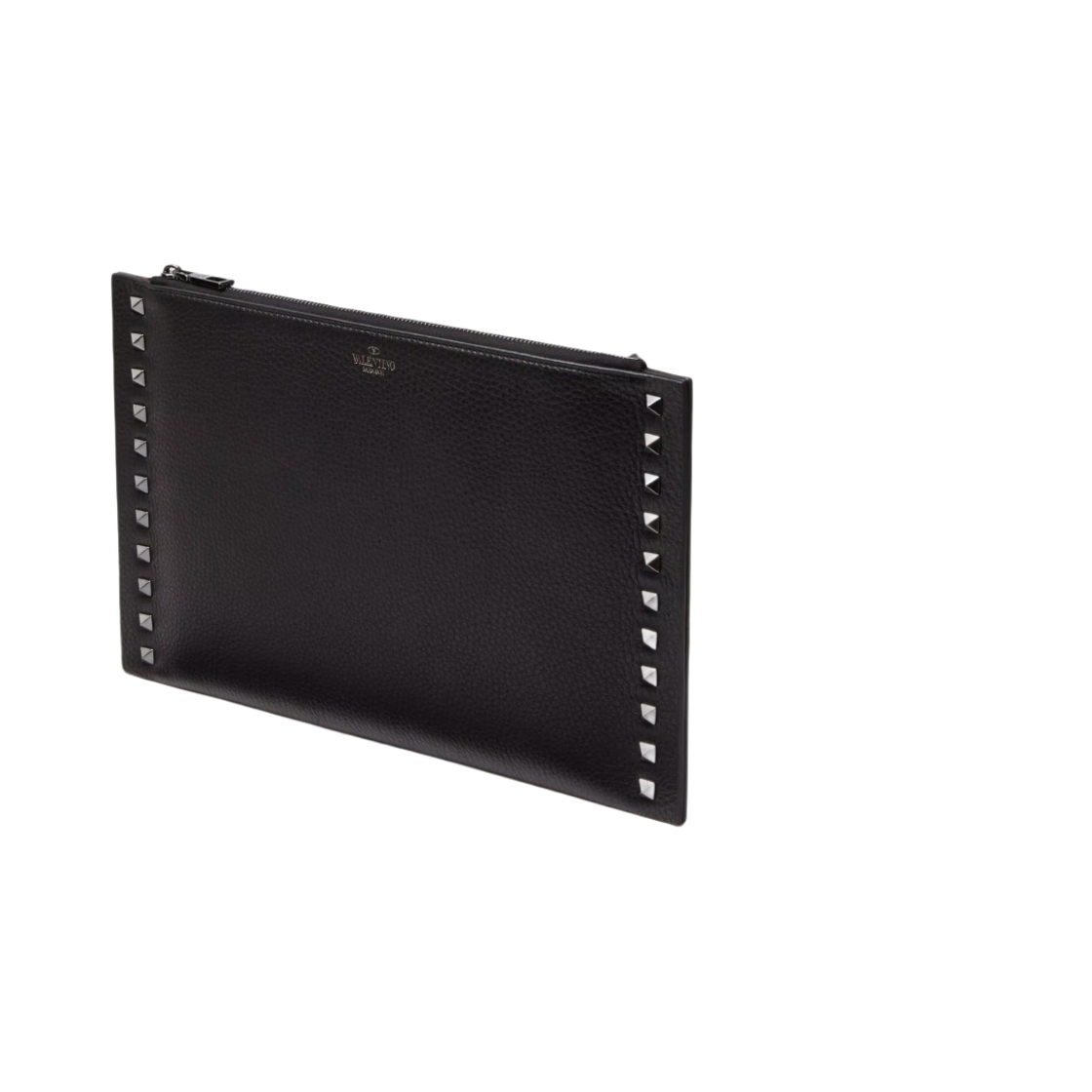 발렌티노 락스터드 그레이니 카프스킨 파우치 블랙(Valentino Rockstud Grainy Calfskin Pouch Black) - 2
