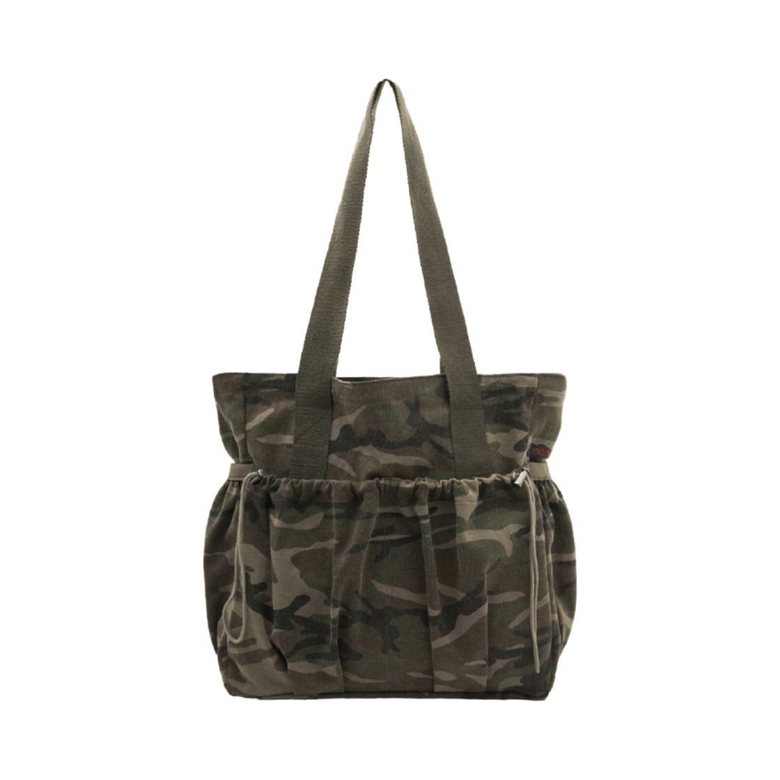피브스피브스 카모 캔버스 토트 백 카키