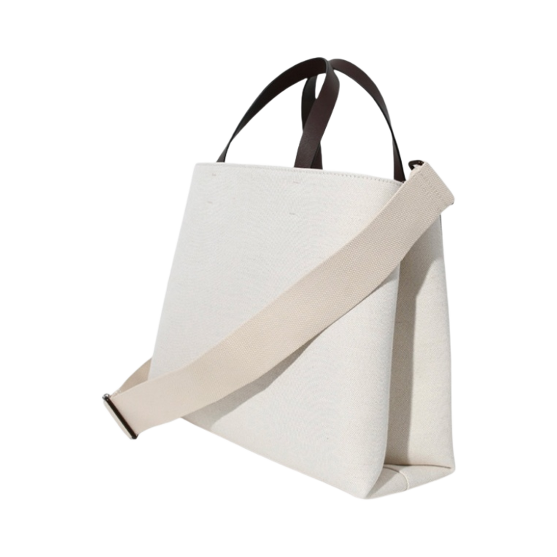 발렌티노 브이로고 시그니쳐 캔버스 쇼핑백 폰덴테 내츄럴(Valentino Vlogo Signature Canvas Shopping Bag Fondant Natural) - 2