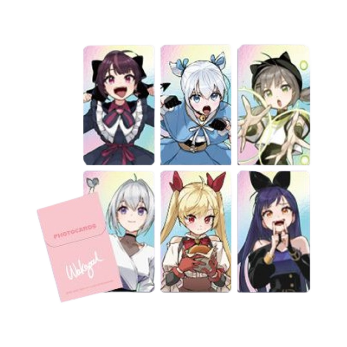 우왁굳 마법소녀 이세계 아이돌 포토카드 (6개 세트)(Woowakgood Magical Girl Isegye Idol Photo Card (Set of 6))