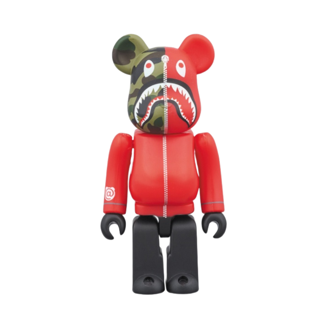 베어브릭 x 베이프 퍼스트 카모 샤크 100% 레드(Bearbrick x BAPE 1st Camo Shark 100% Red) - 1
