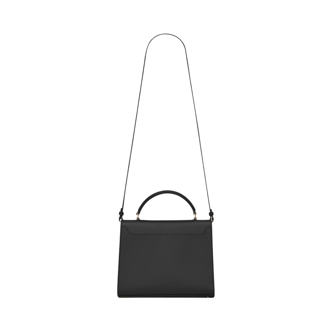 생로랑 그랑 드 뿌드르 엠보스드 레더 카산드라 미디움 탑 핸들백 블랙(Saint Laurent Cassandra Medium Top Handle Bag in Grain de Poudre Embossed Leather Black) - 3