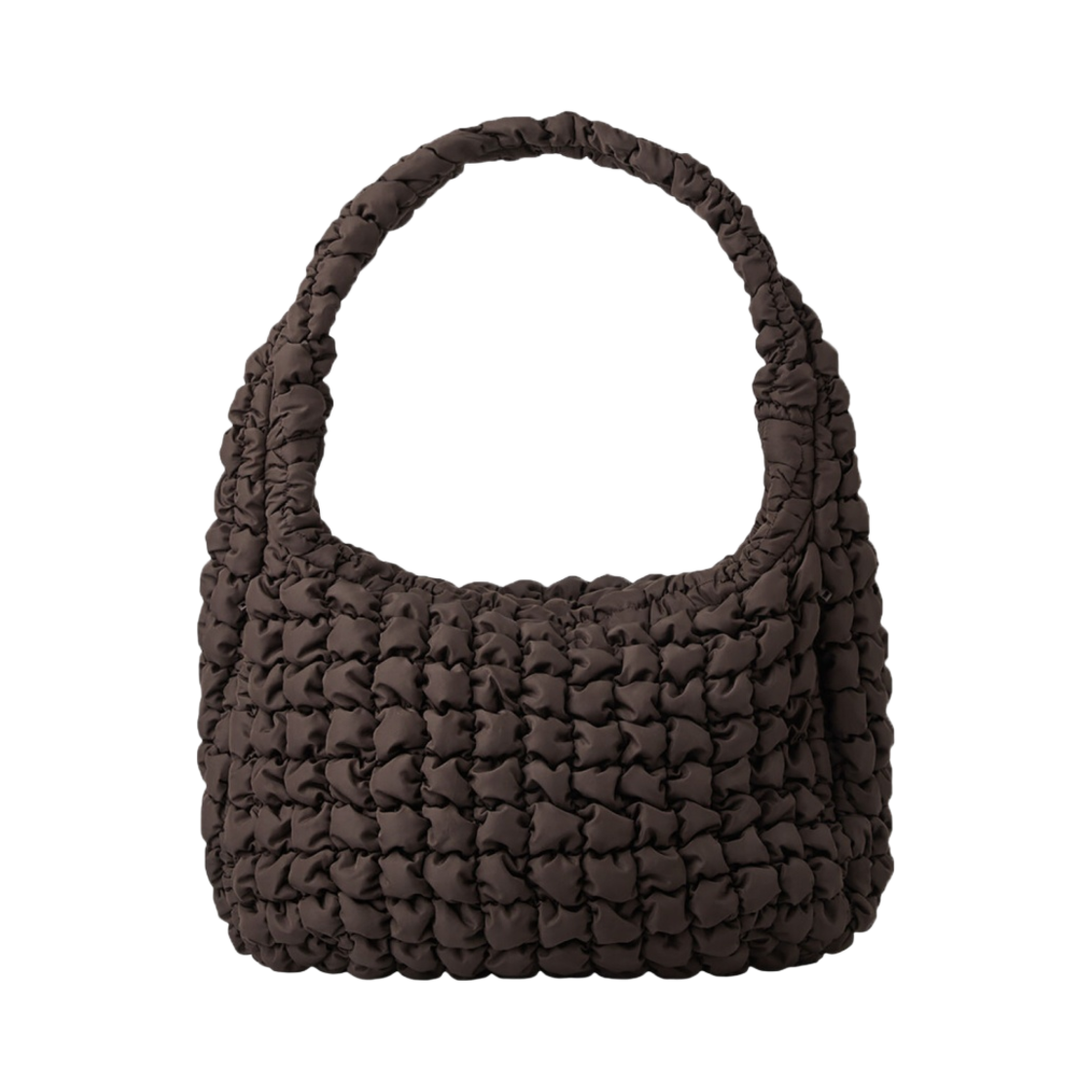 코스 퀼티드 오버사이즈 숄더백 브라운(COS Quilted Oversized Shoulder Bag Brown)