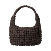 COS Quilted Oversized Shoulder Bag Brown