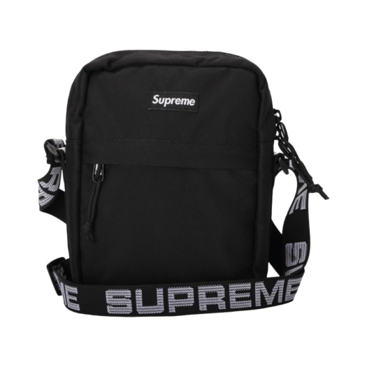 9374 Supreme 19SS Shoulder Bag Black Supreme SS19 Shoulder