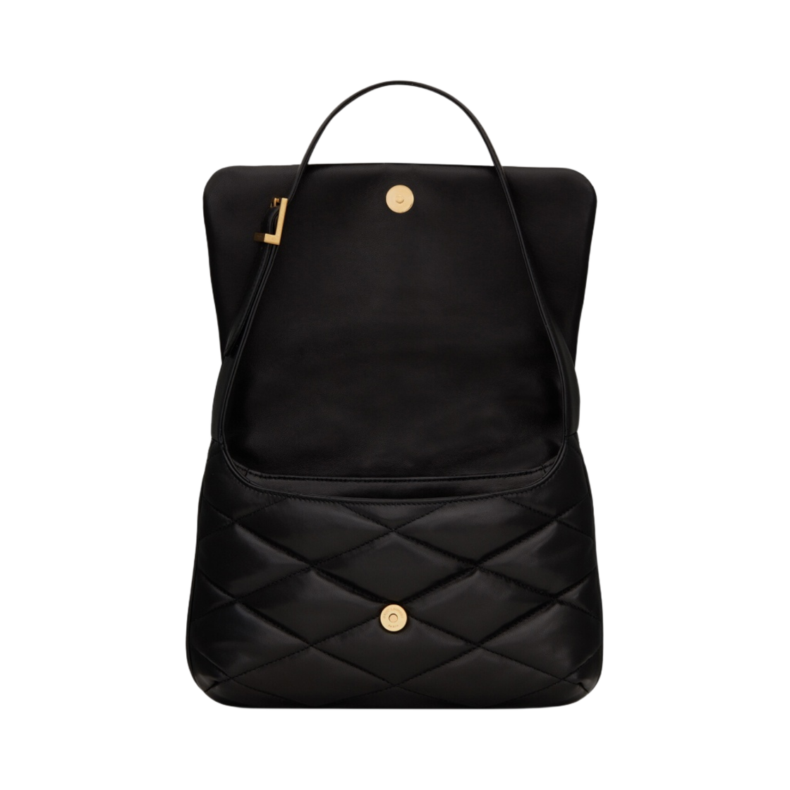 생로랑 퀼티드 램스킨 LE 57 숄더백 블랙(Saint Laurent Quilted Lambskin LE 57 Shoulder Bag Black) - 4
