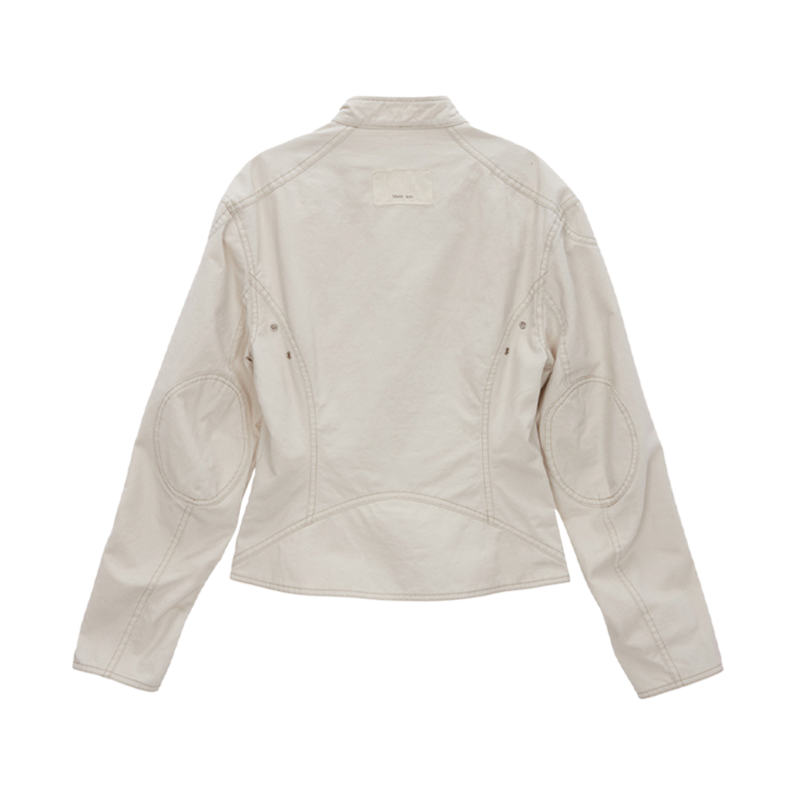 (W) 마뗑킴 코튼 바이커 점퍼 크림((W) Matin Kim Cotton Biker Jumper Cream) - 2