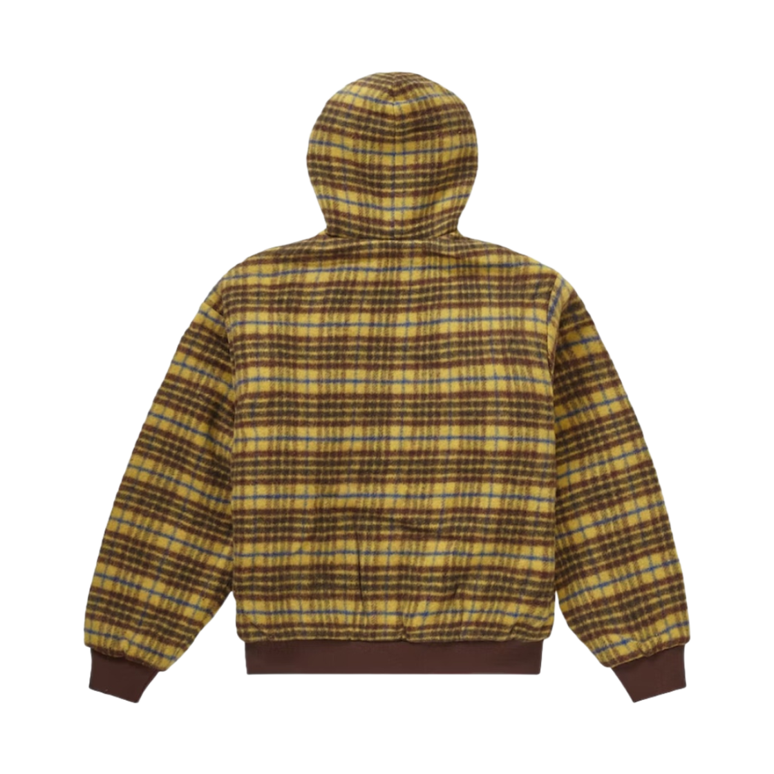 슈프림 플레이드 울 후드 워크 자켓 브라운 - 23FW(Supreme Plaid Wool Hooded Work Jacket Brown - 23FW) - 3