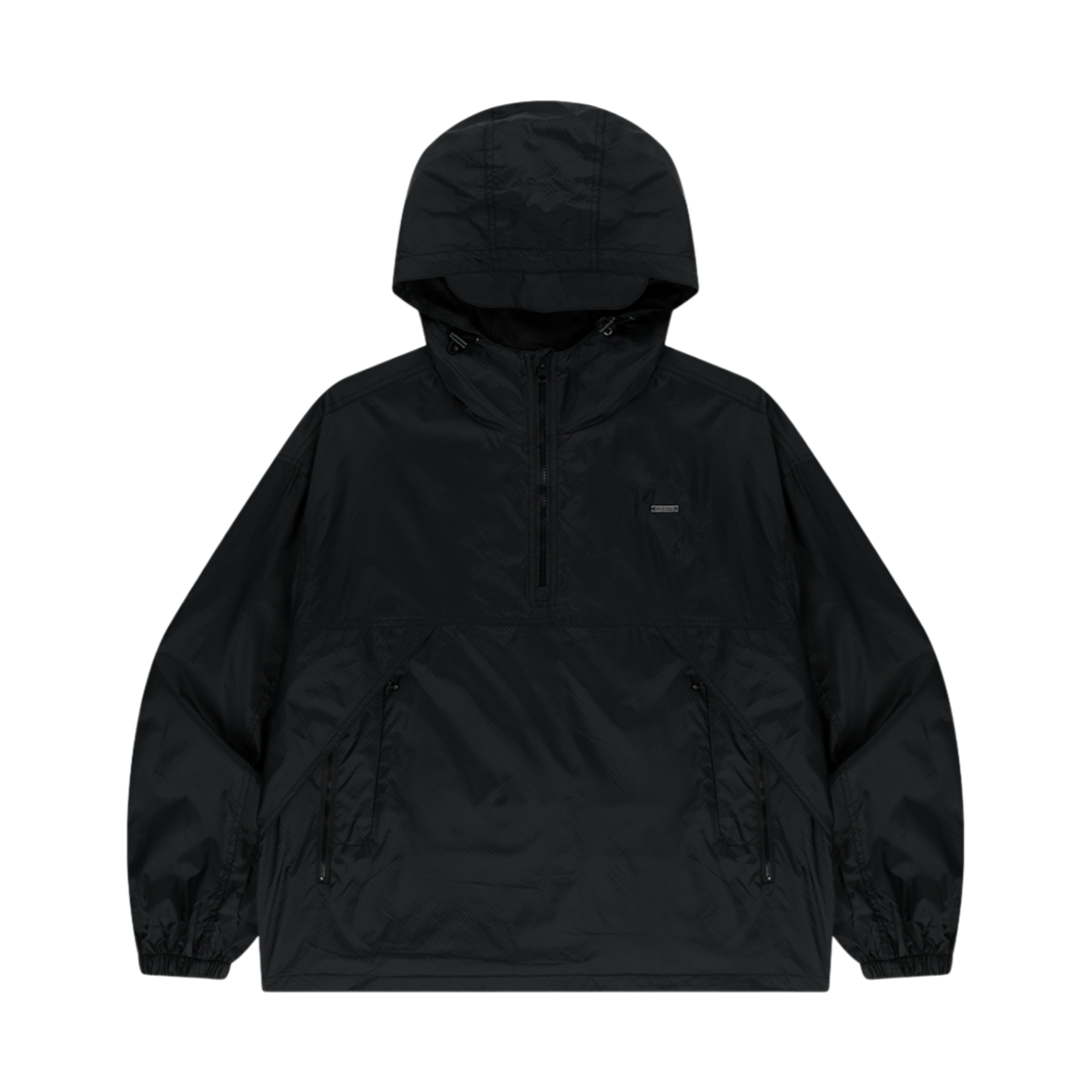 에이치덱스 스테레오 립 나일론 하프 집업 블랙