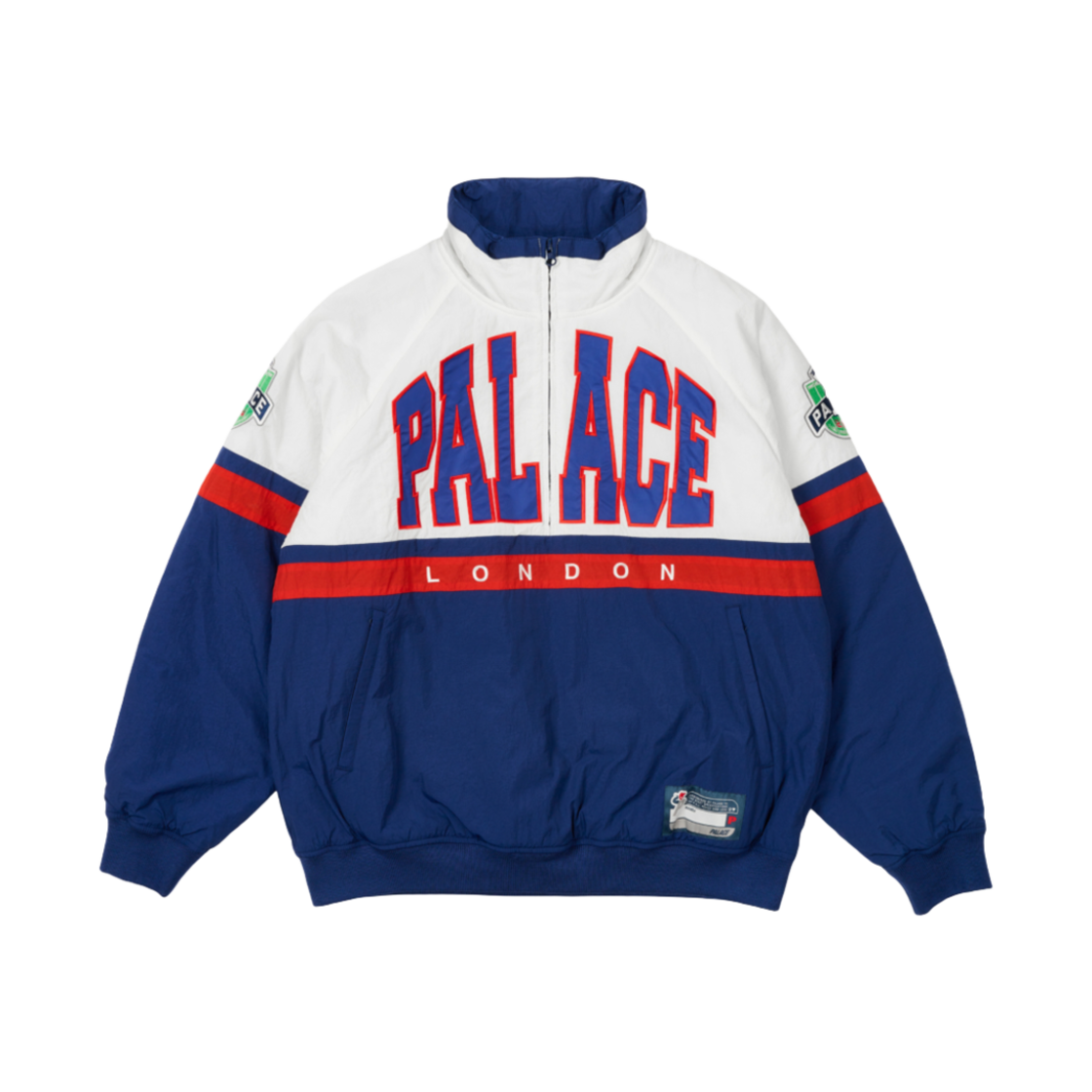 팔라스 브레이크아웃 하프 집 봄버 화이트 네이비 - 24FW(Palace Breakout Half Zip Bomber White Navy - 24FW)