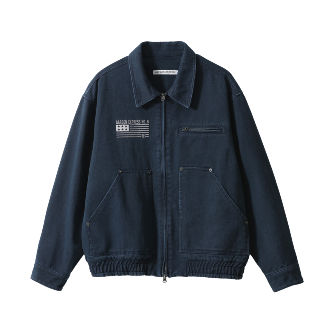 GEJAS25001NYX Garden express Pigment Work Jacket navy