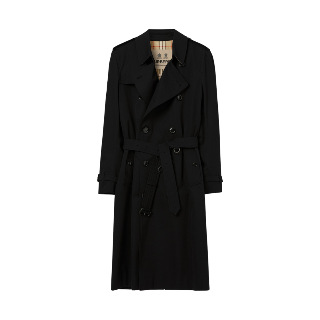 버버리 켄싱턴 헤리티지 트렌치 코트 블랙