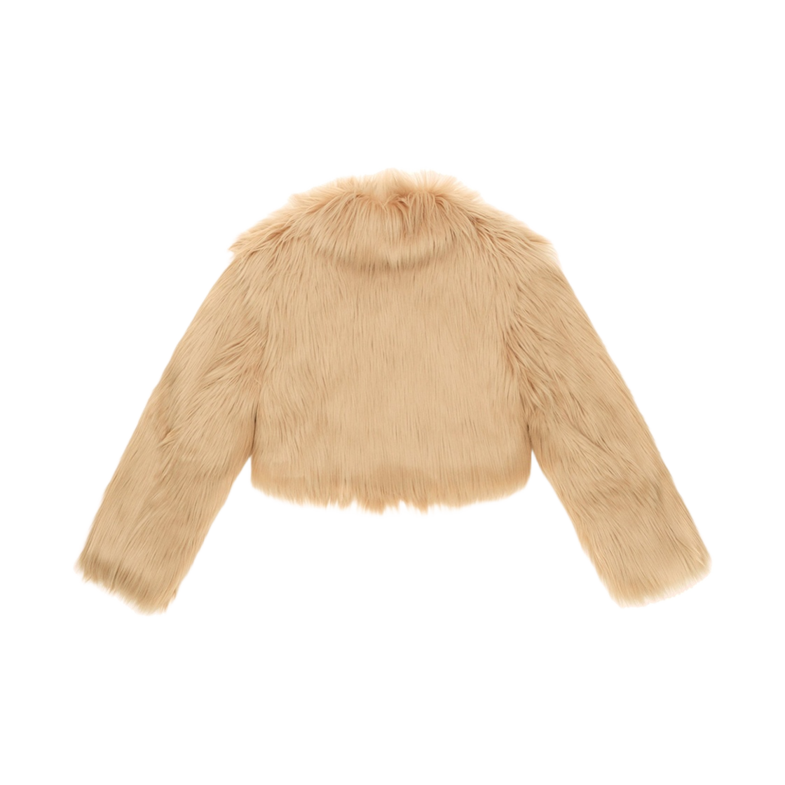 (W) 에스엠에프케이 와일드월드 포우 퍼 숏 자켓 위트((W) SMFK Wildworld Faux Fur Short Jacket Wheat) - 2
